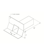Scupper With Cant  5 x 7 x 12