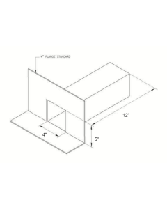 Scupper no Cant 4 x 5 x12