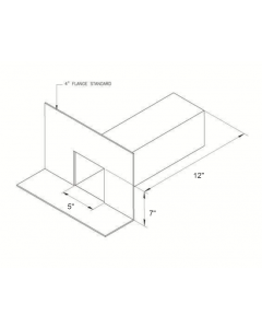 Scupper No Cant 5 x 7 x 12