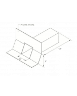 Scupper With Cant  5 x 7 x 12